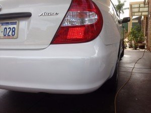 Bumper Dent After Repair