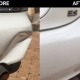 pushin dent repaired before and after